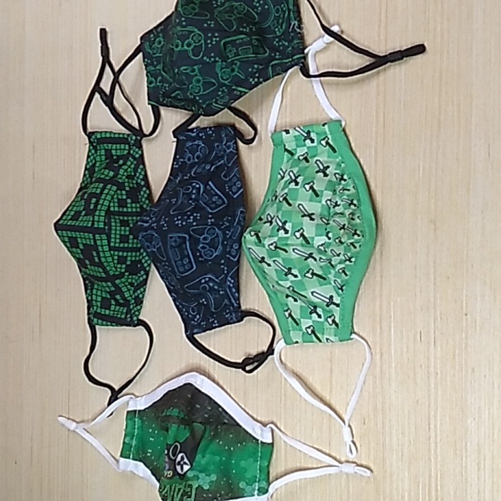5 pack kids game themed wire nose masks by Gyothrig.